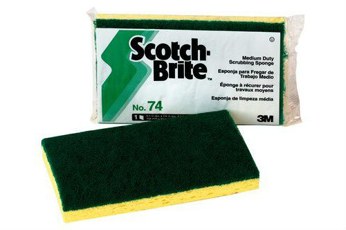 Scotch-Brite™ Medium Duty Scrub Sponge 74, 6.1 in x 3.6 in x 0.7 in, 20/case