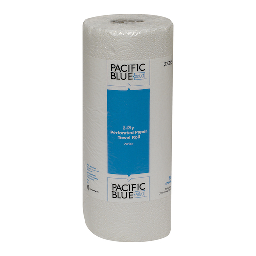 GP Pacific Blue Select™ Perforated Kitchen 2ply White Roll Towel, 30/85