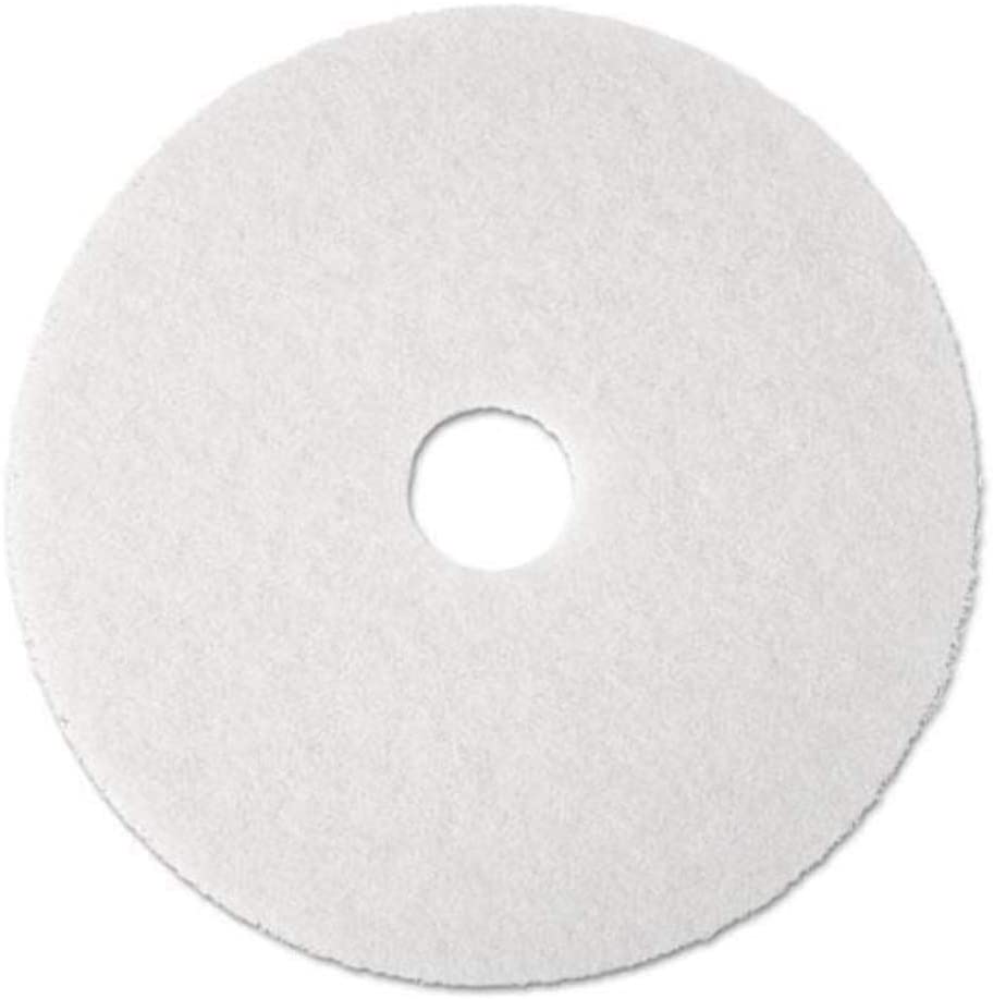 3M 4100 White Super Polish Pad - 20". 5/cs