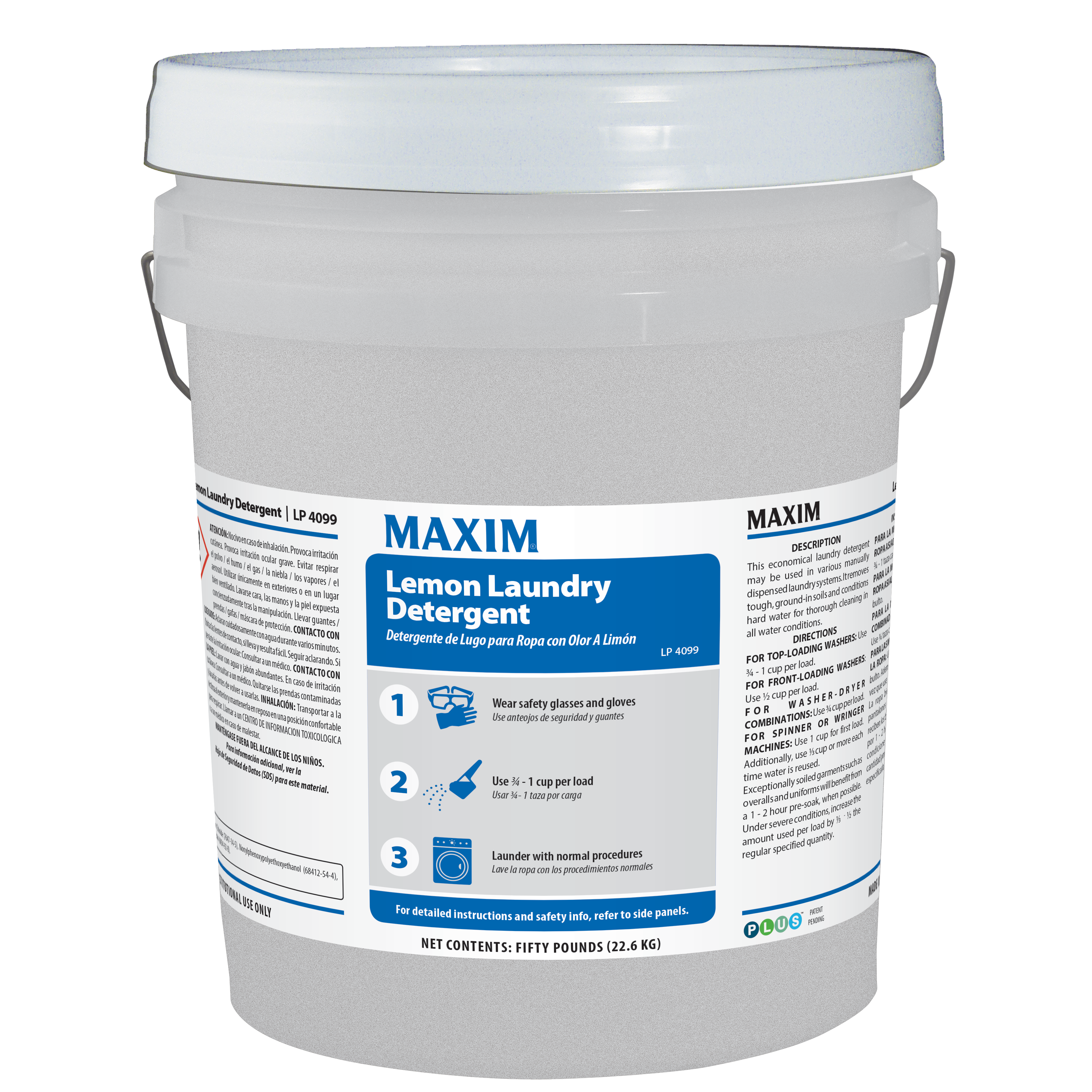 Maxim® Lemon Laundry Detergent (Pail) - 50 lb. ea.