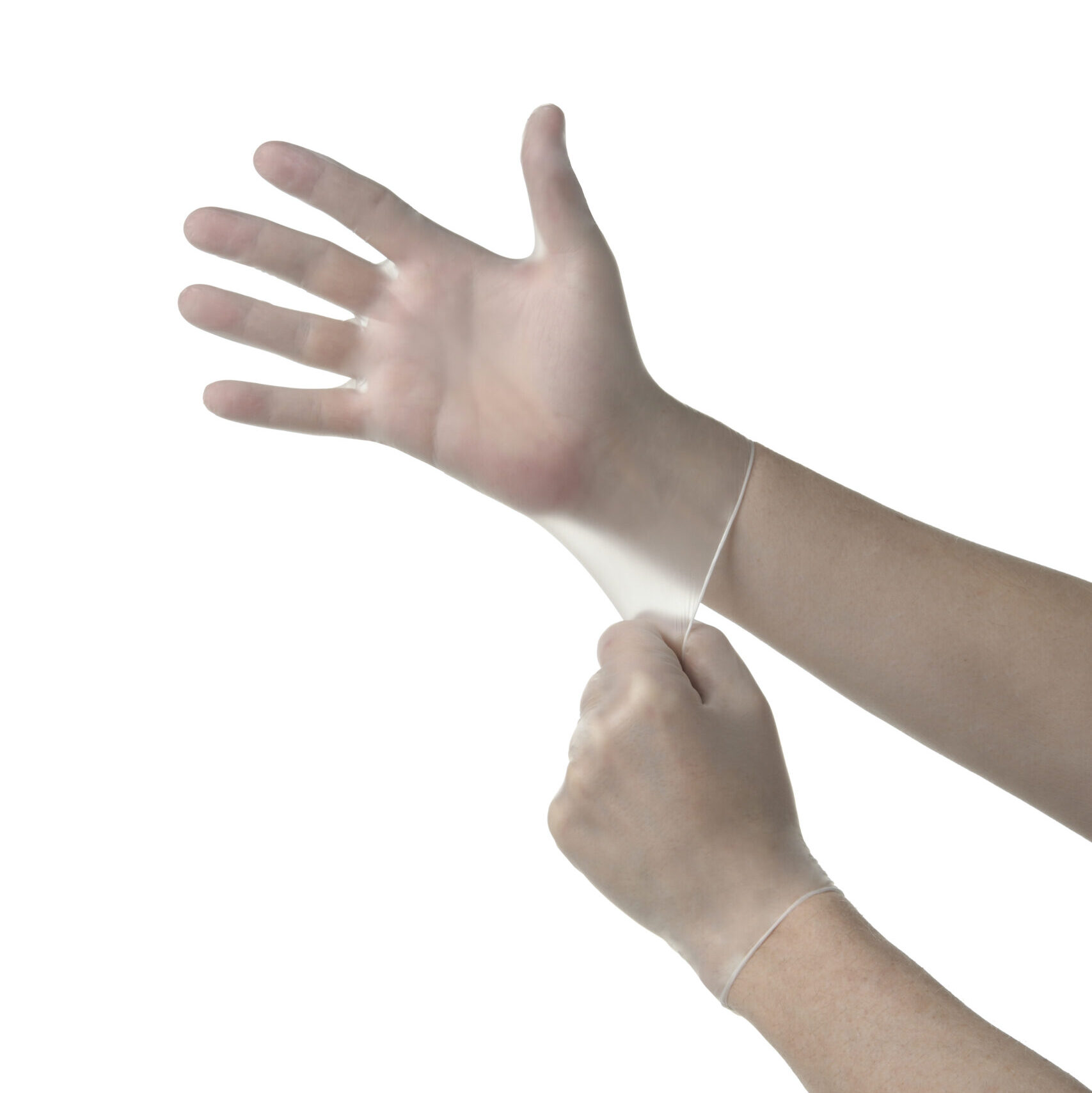 10/100 MED Powder-Free Vinyl Exam Glove