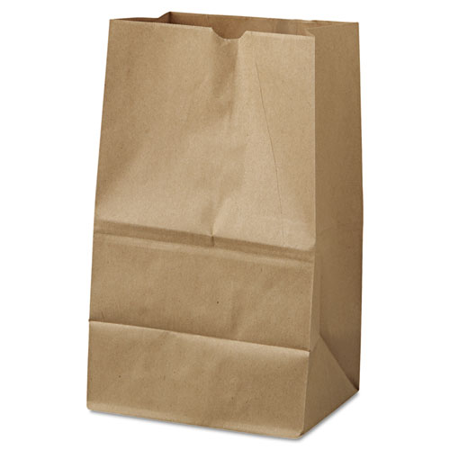 #20 40lb Squat Kraft Grocery Paper Bags 8.25"x5.94"x13.38", 500/BD