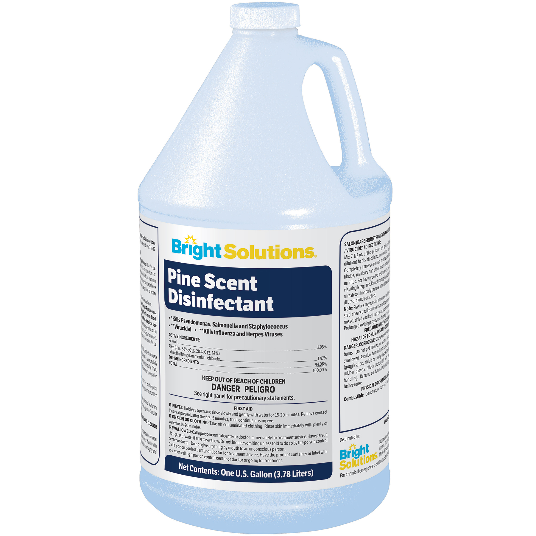 Bright Solutions™ Pine Scent Disinfectant - 4/1gl