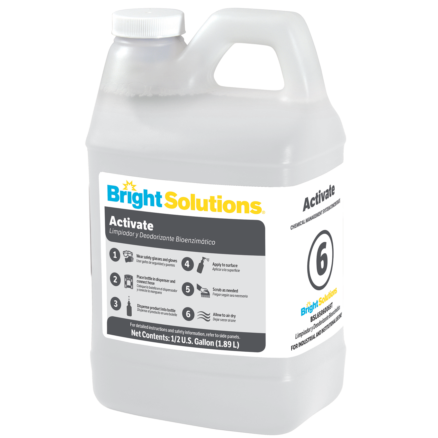 4/64OZ #6 Bright Solutions ACTIVATE ENZYME CLEANER