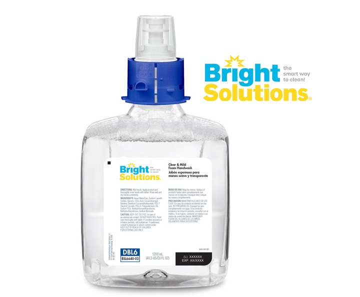 2/1200 Bright Solutions® CB6 Clear & Mild Foam Handwash