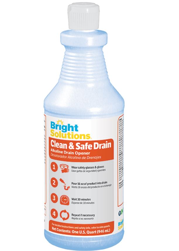 Bright Solutions® Clean & Safe Alkaline Drain Opener