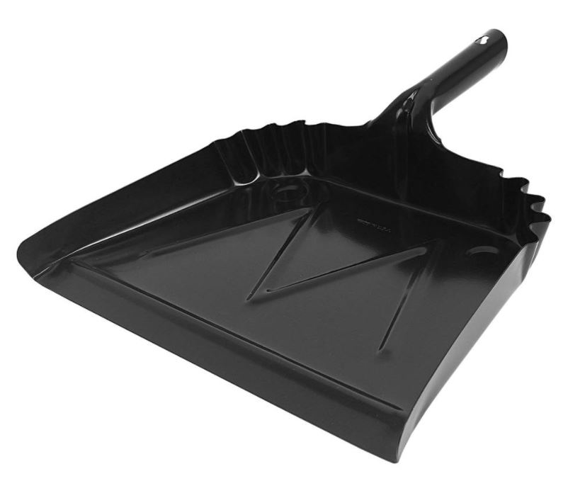 16" Dust Pan Metal, Black