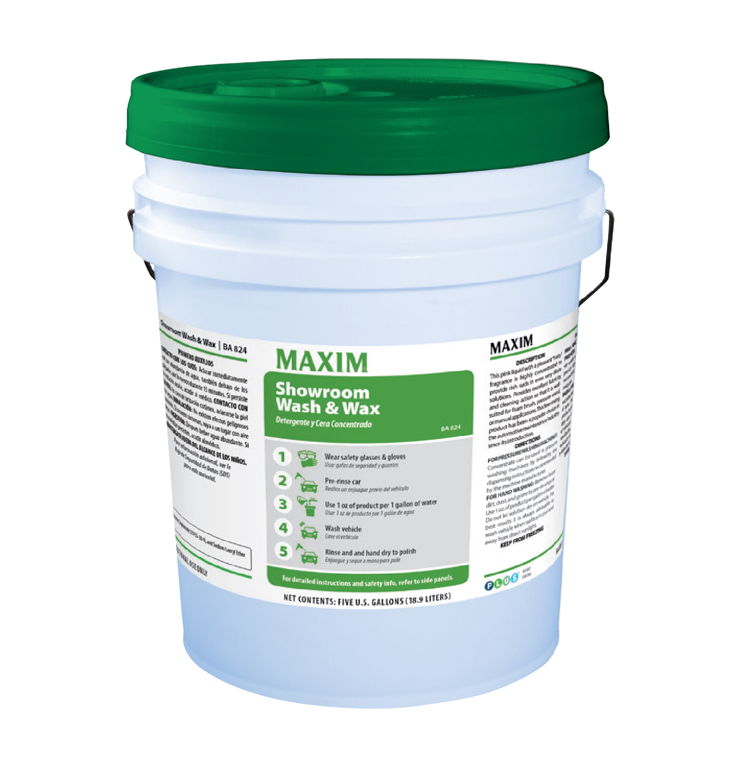 Maxim Showroom Wash & Wax - 5 Gal. ea