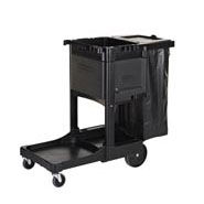 S/o Black Executive Janitoral Cleaning Cart