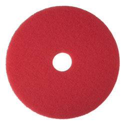 3M[TM] 5100 Red Buffer Pad - 12". 5/cs