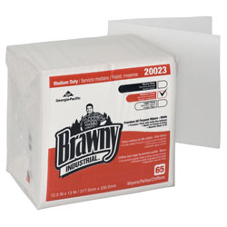 GP Brawny Industrial[TM] 1/4 Fold DRC Wiper - White. 18/65/cs