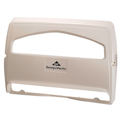 GP Safe-T-Gard[R] 1/2-Fold Seatcover Dispenser - White. 10/cs