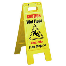 Impact[R] Bilingual "Wet Floor" Sign. 6/cs