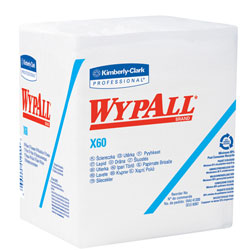 Kimberly-Clark[R] WYPALL[R] X60 Teri[R] Wiper - 12.5 x 13. 12/76/cs