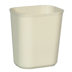 Rubbermaid[R] Fire Resistant Wastebasket - 14 Qt., Beige. 6/cs