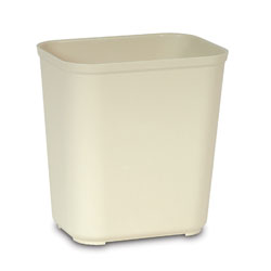 Rubbermaid[R] Fire Resistant Wastebasket - 28 Qt., Beige. 6/cs