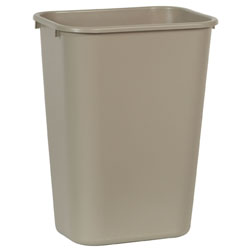 Rubbermaid[R] Soft Wastebasket - 41 1/4 Qt., Beige. 12/cs