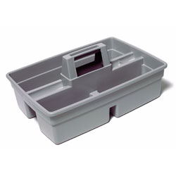 Rubbermaid[R] Deluxe Carry Caddy - Platinum. 6/cs