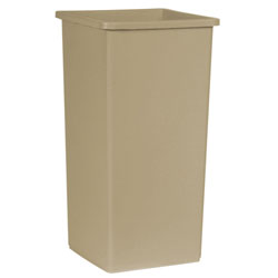 Rubbermaid[R] Untouchable[R] Square Container-23 Gal., Beige. 4/cs