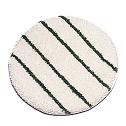 Rubbermaid[R] Carpet Bonnet - 19", Low Profile w/Green Scrub. 5/cs